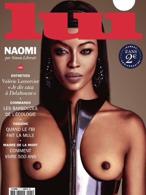 Naomi Campbell nude for Lui Magazine, France - October 2015